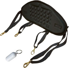 Adjustable Straps Black Padded Kayak Back Canoe Backrest Support Comfy Cushion S