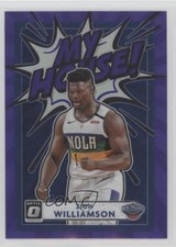 2020-21 Panini Donruss Optic My House! Purple Prizm Zion Williamson #18 12g7