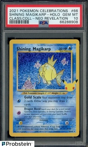 2021 Pokemon Celebrations Classic Collection Holo #66 Shining Magikarp PSA 10