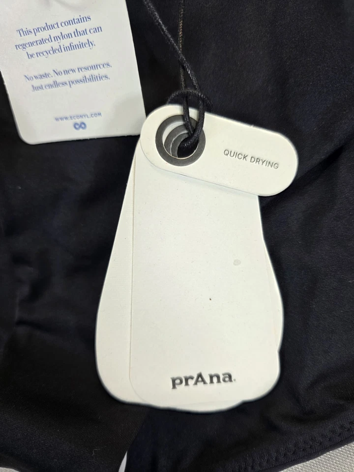 NWT prAna Womens Swim Bottom Bikini Summer Wave Black Small Quick Dry Staple - Image 4 of 4