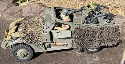 Custom 21st CENTURY TOYS US M3A1 Scout Car 2 Figures Dragon USGI  Bbi 1/6 Scale