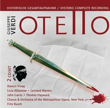 FRITZ VINAY / WARREN / METROPOLITAN OPERA / BUSCH Verdi: Otello (CD)