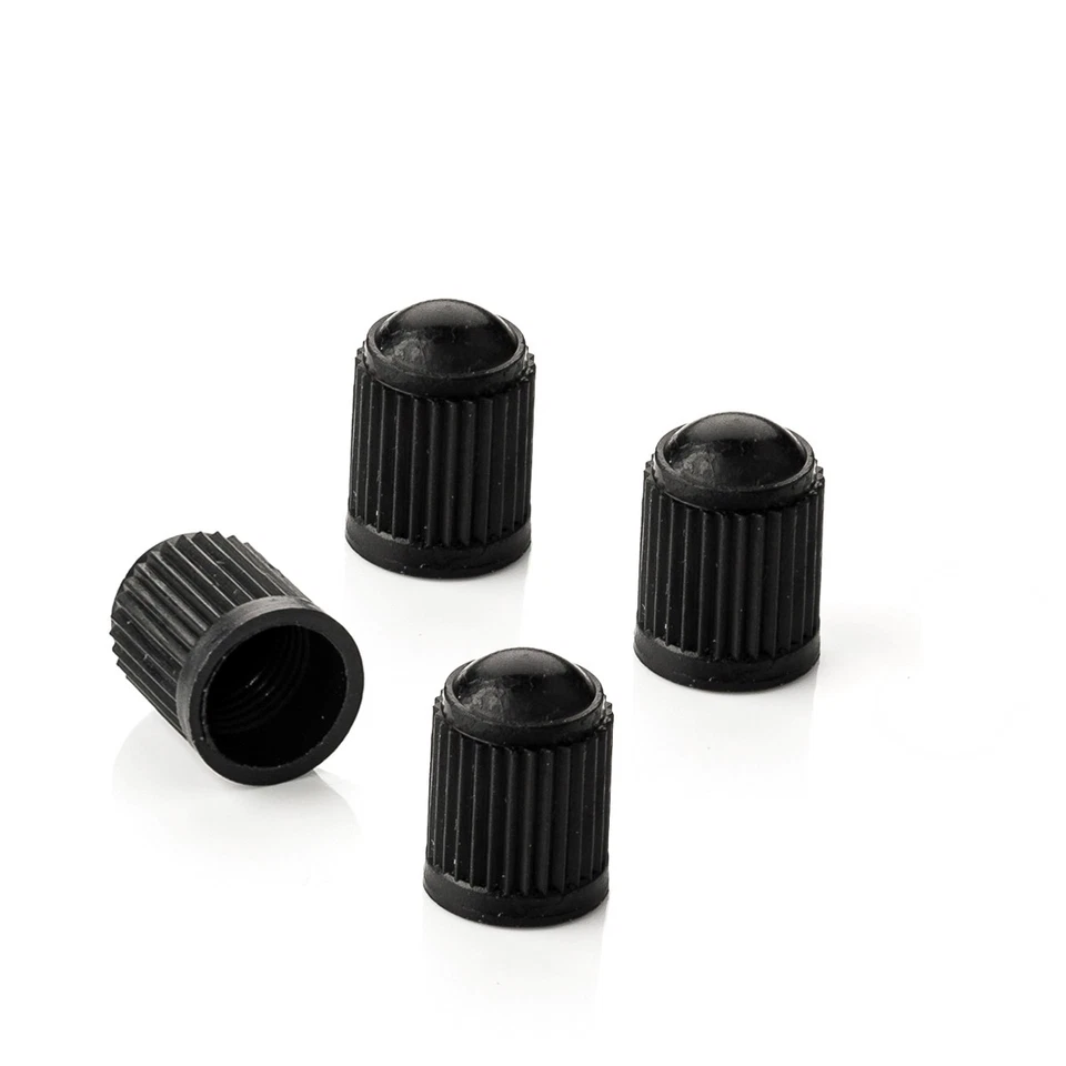 Juego de 4 tapas de válvula de neumático tapa de válvula de coche plástico negro para HYUNDAI Foto 2 de 4