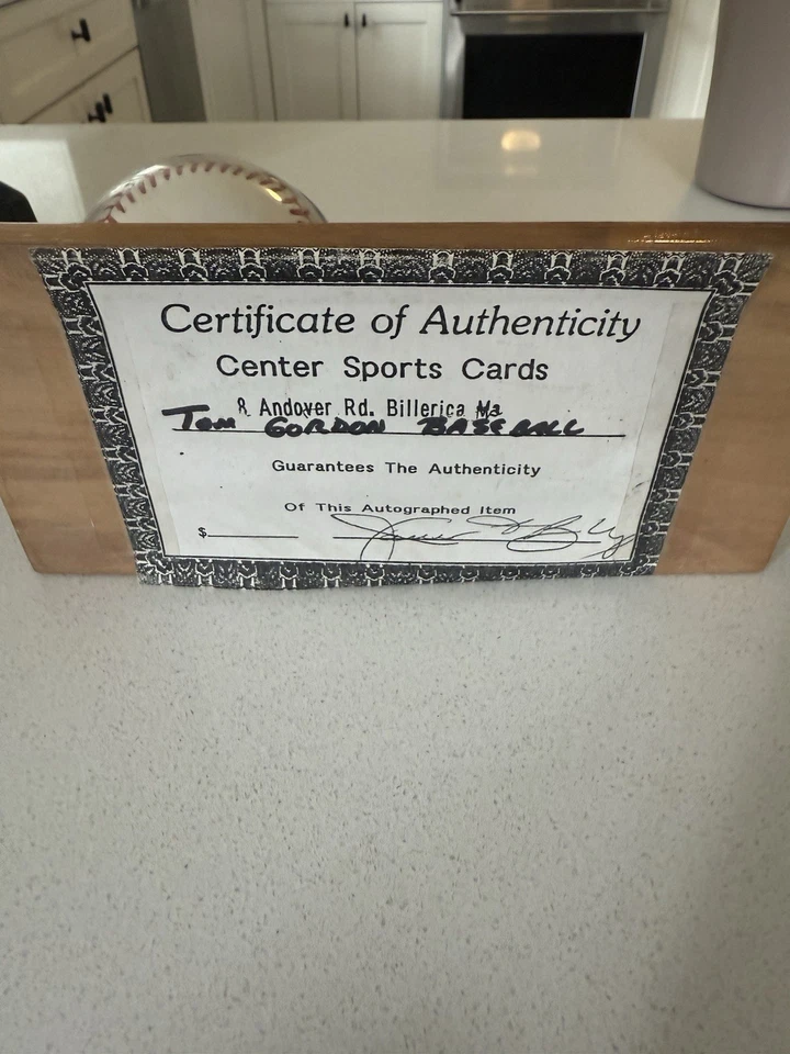 Bola de beisebol assinada por Tom Gordon ("Flash Gordon') - Imagem 4 de 4