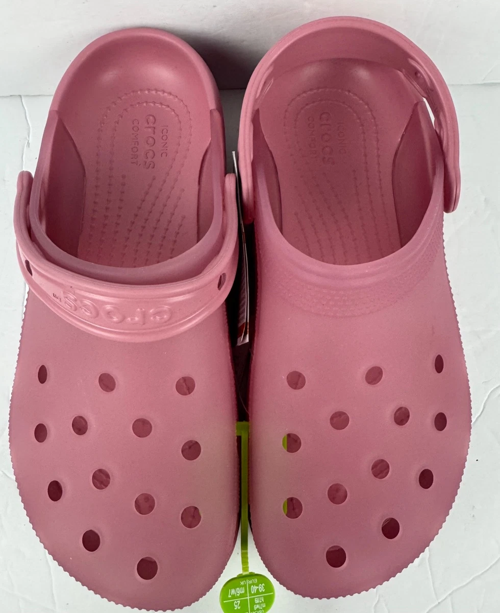 Bristol Novelty – Zapatillas De Plástico Rosa Con Purpurina Y Estampado De Corazón – Talla 4-6 Años, Tacón De Cuña Y Puntera Abierta – Slip-on
