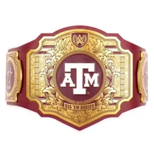 Texas A&M Aggies Belt WWE Championship Belt Legacy Title For Adult Size