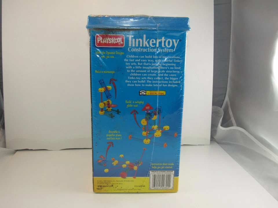 Juego de juguetes vintage sistema de construcción Playskool Tinkertoy Dynamic Designs - NUEVO Foto 3 de 4