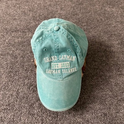 Anvil Hat Unisex OS Teal Grand Cayman Islands Embroidered Adjustable Strap