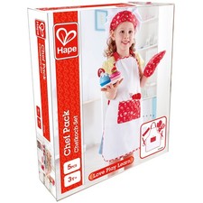 Hape: Chef Pack - 5pc Outfit Set, Red  White, Ages 3 