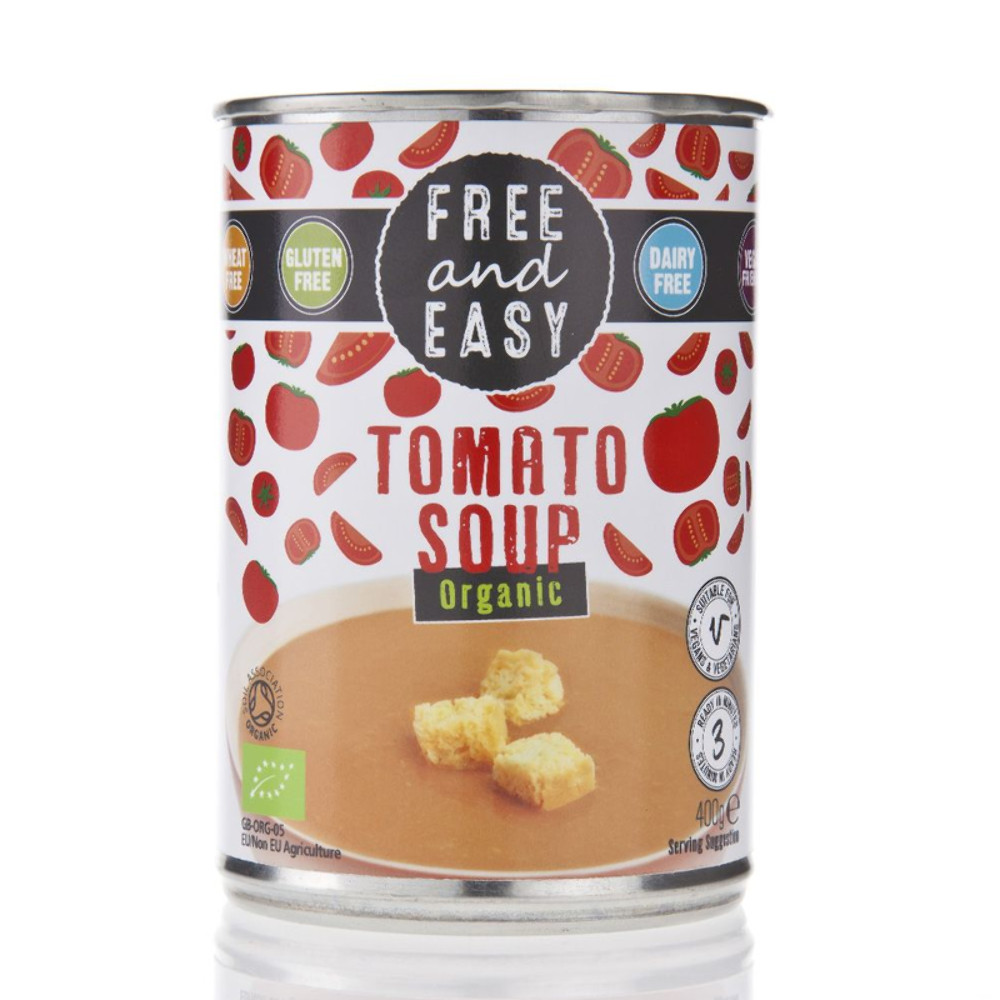 Free & Easy Organic Tomato Soup 400g Gluten Free