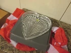 Vintage Waterford Crystal Heart Shaped  Tray /Dish NIB W/ STICKER