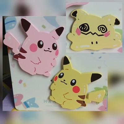 Mamobot Pokemon Pokemallow Pikachu Mimikyu Ditto Blob Bundle Enamel Pins