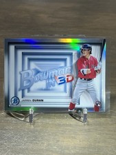 2022 Bowman Chrome Jarren Duran RC Bowman In 3D Refractor #B3D-10 Boston Red Sox
