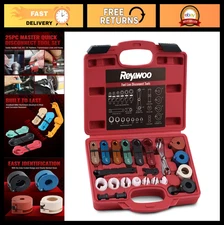 25PC Fuel Line Disconnect Tool Set - Quick Disconnect for A/C, Fuel & Transmissi