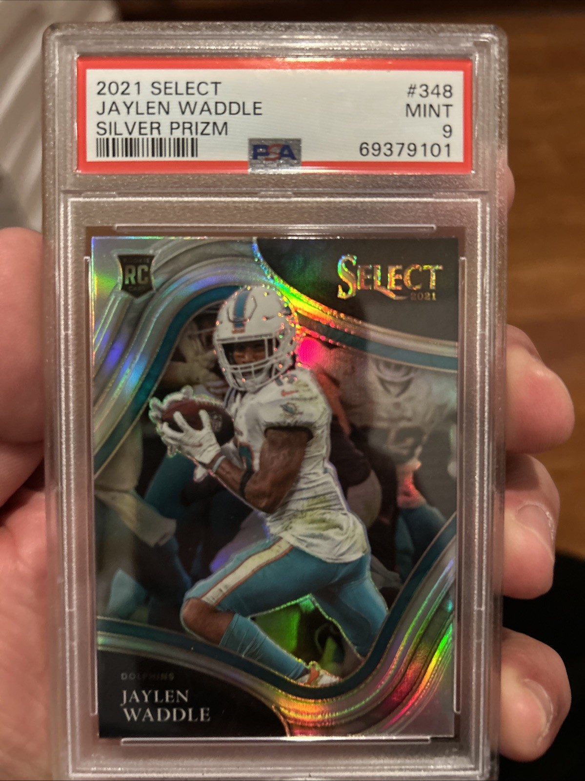 2021 Panini Select - Field Level Jaylen Waddle #348 Silver Prizm (RC)