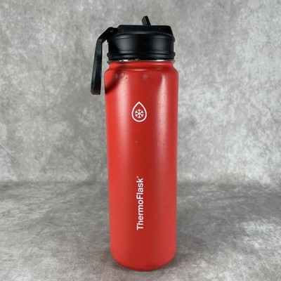 ThermoFlask Stainless Steel Insulated Water Bottle 24oz Red Thermo Flask DENT