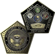 Pentagon Challenge Coin – Department of Defense Military Challenge Coin – Honors