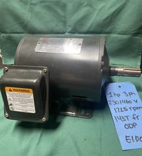 General Purpose Motor 1 HP 3-Phase, RPM 1745, Voltage 208-230/460, 143T Frame