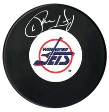 Phil Housley Autographed Winnipeg Jets Puck NO TARIFFS