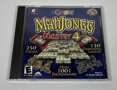 Egames MahJongg Master 4 PC CD ROM Matching Tiles Symbols Game