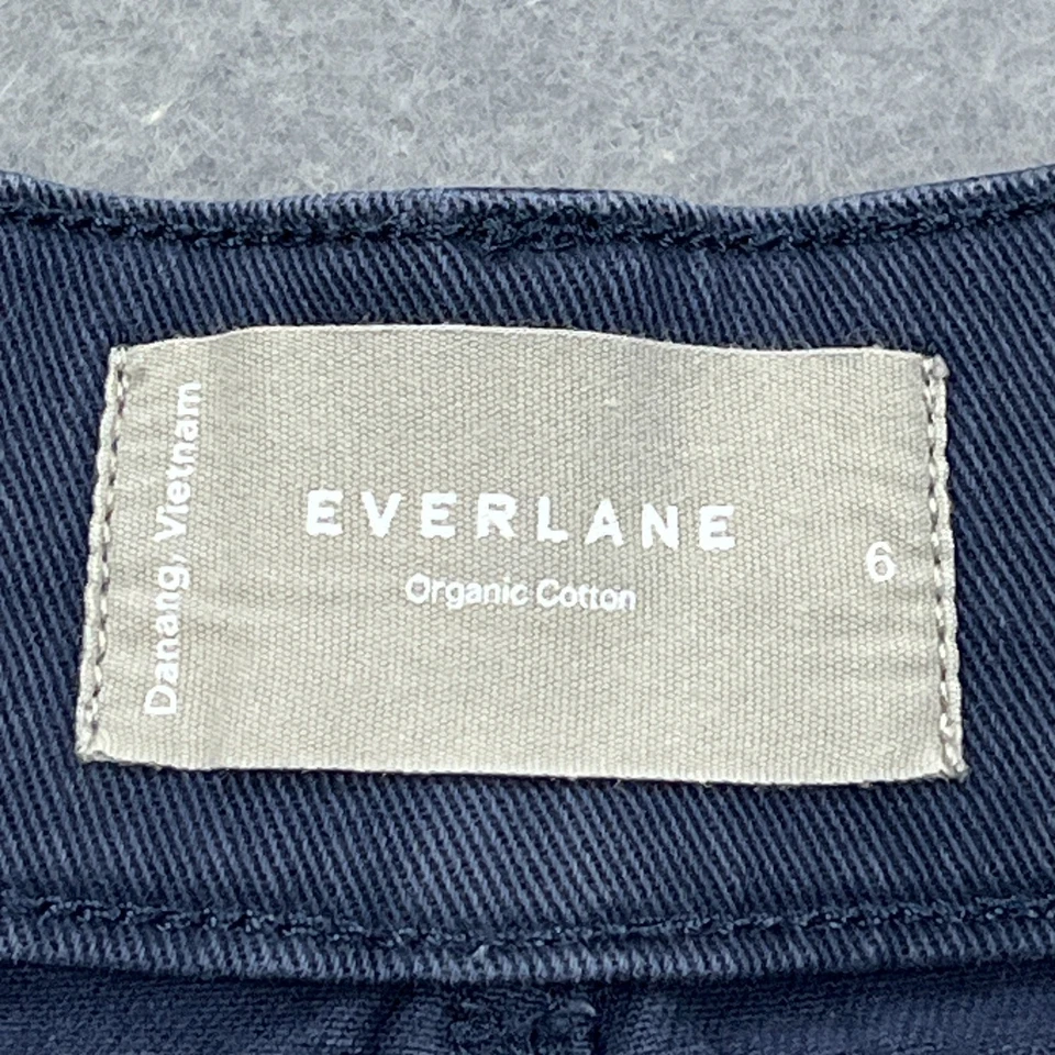 Everlane The Utility Barrel Pant Women's 6 Blue Denim Wide Leg High Rise Organic - Image 3 of 4