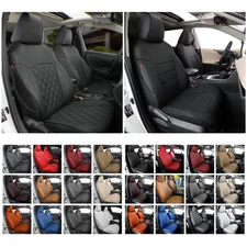 EKR Custom Fit 2014-2018 Chevy Silverado 1500 CrewCab Seat Covers Faux Leather