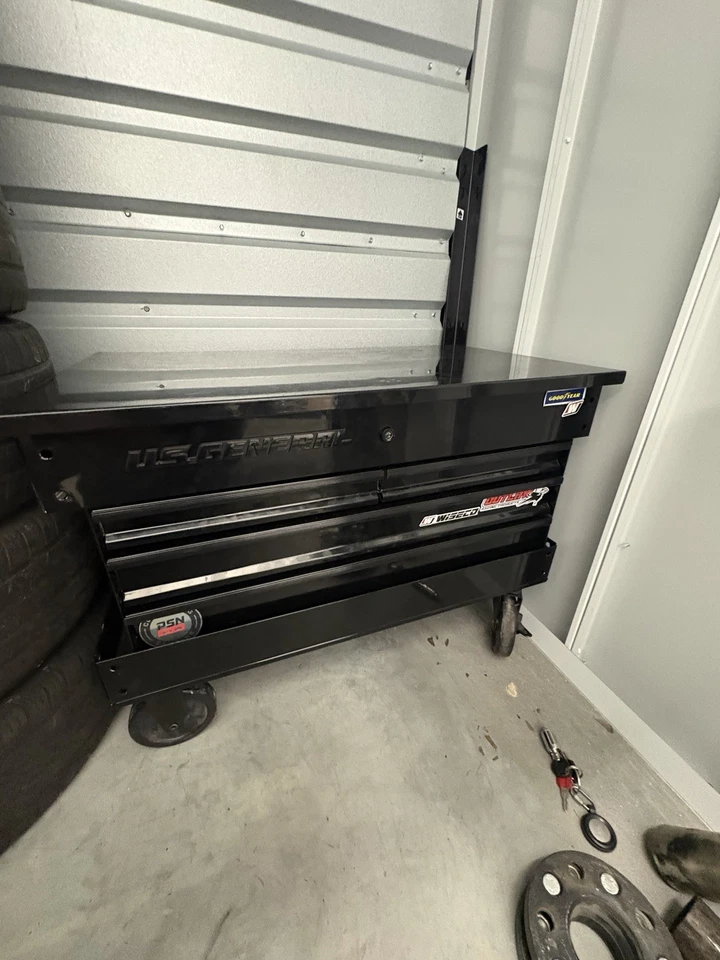 4 Drawer Rolling Tool Cart Storage Organizer Tool Box Chest Technicians Cart New - Image 3 of 3