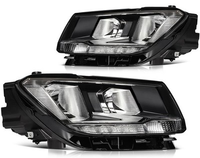 Headlights Assembly w/LED DRL Left+Right Pair For 2018-2021 Volkswagen Tiguan