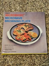 NEW JOBAR'S MICROMAGIC Microwave Browning Plate Dish 10"