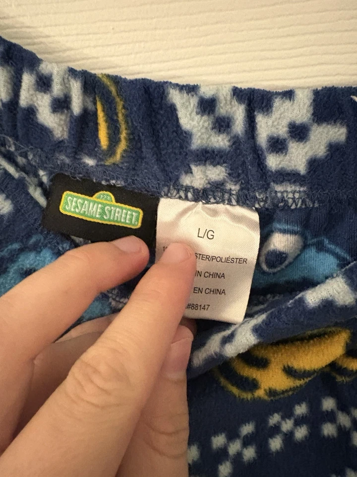 Улица Сезам праздник Рождество зима печенье монстр пижамы брюки размер большой - Изображение 3 из 3