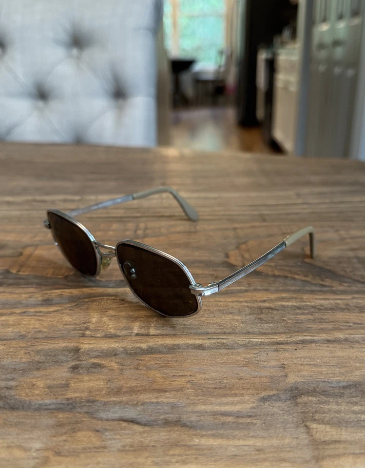 Gafas de sol vintage Neostyle redondas ovaladas plateadas hechas en Alemania 130 50-18 Foto 2 de 4