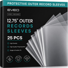 25 Vinyl Record Sleeves Outer Crystal Clear Outer Vinyl Sleeves LP Album