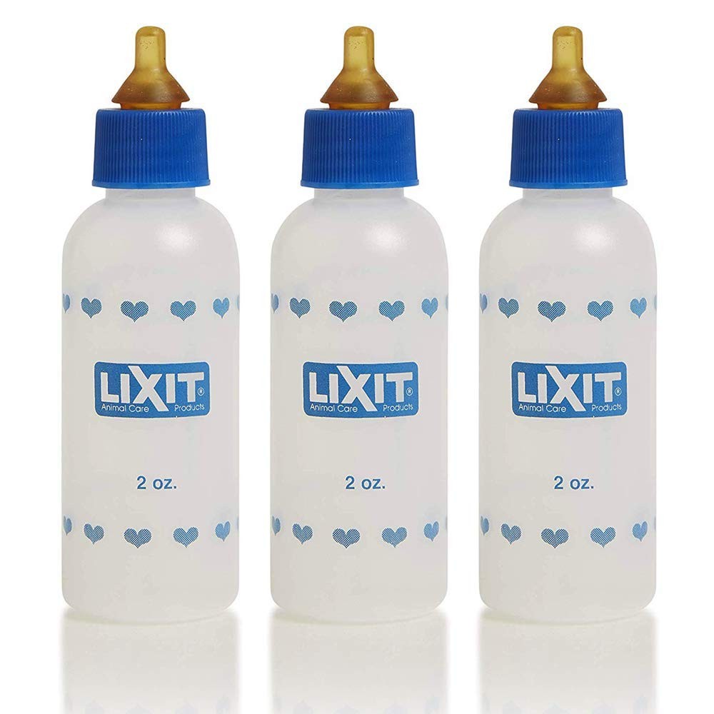 3 Pack 2oz Nursing Bottle for Kittens Small Puppies and Smal