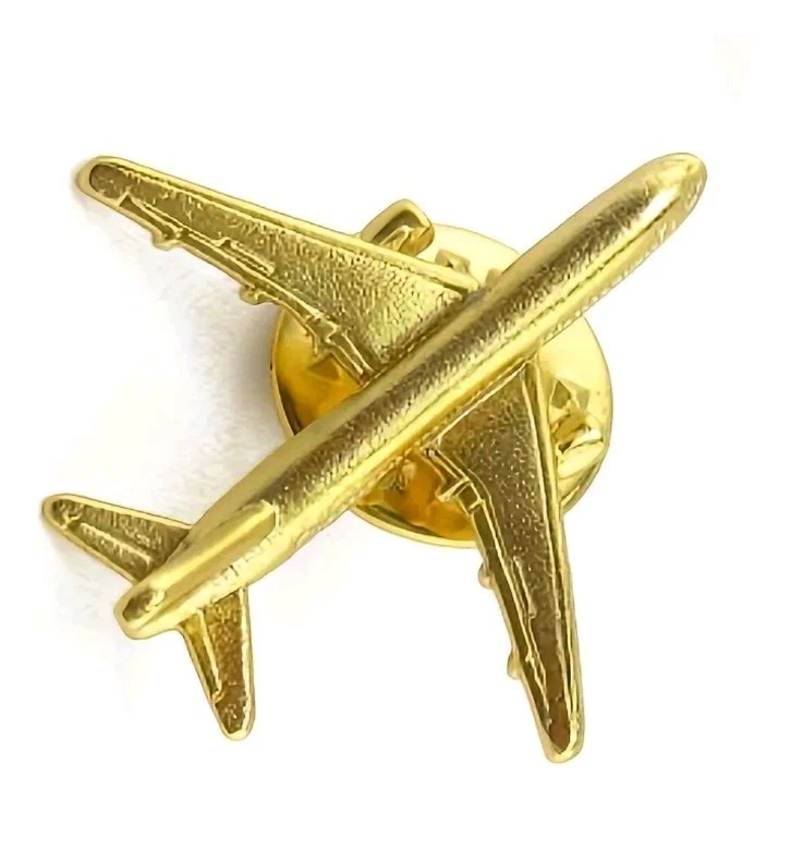 Pin Flugzeug Passagierflugzeug Pilot Flugpilot Anstecker Badge - Bild 4 von 4