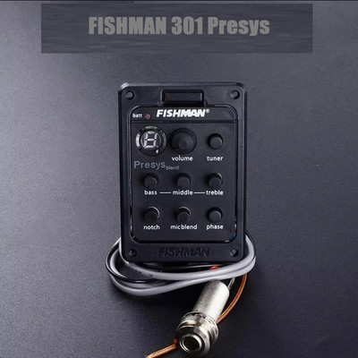 FISHMAN Presys Blend 301 Dual Mode Guitar Preamp EQ Tuner Piezo EQ