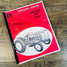 Farmall International 606 Tractor Operators Manual Owners Book Maintenance Book