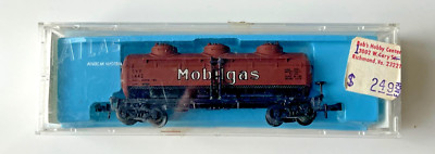 (N-Scale) Atlas 2293 N Scale Mobil 3-Dome Tank Car Made in Austria - NIB