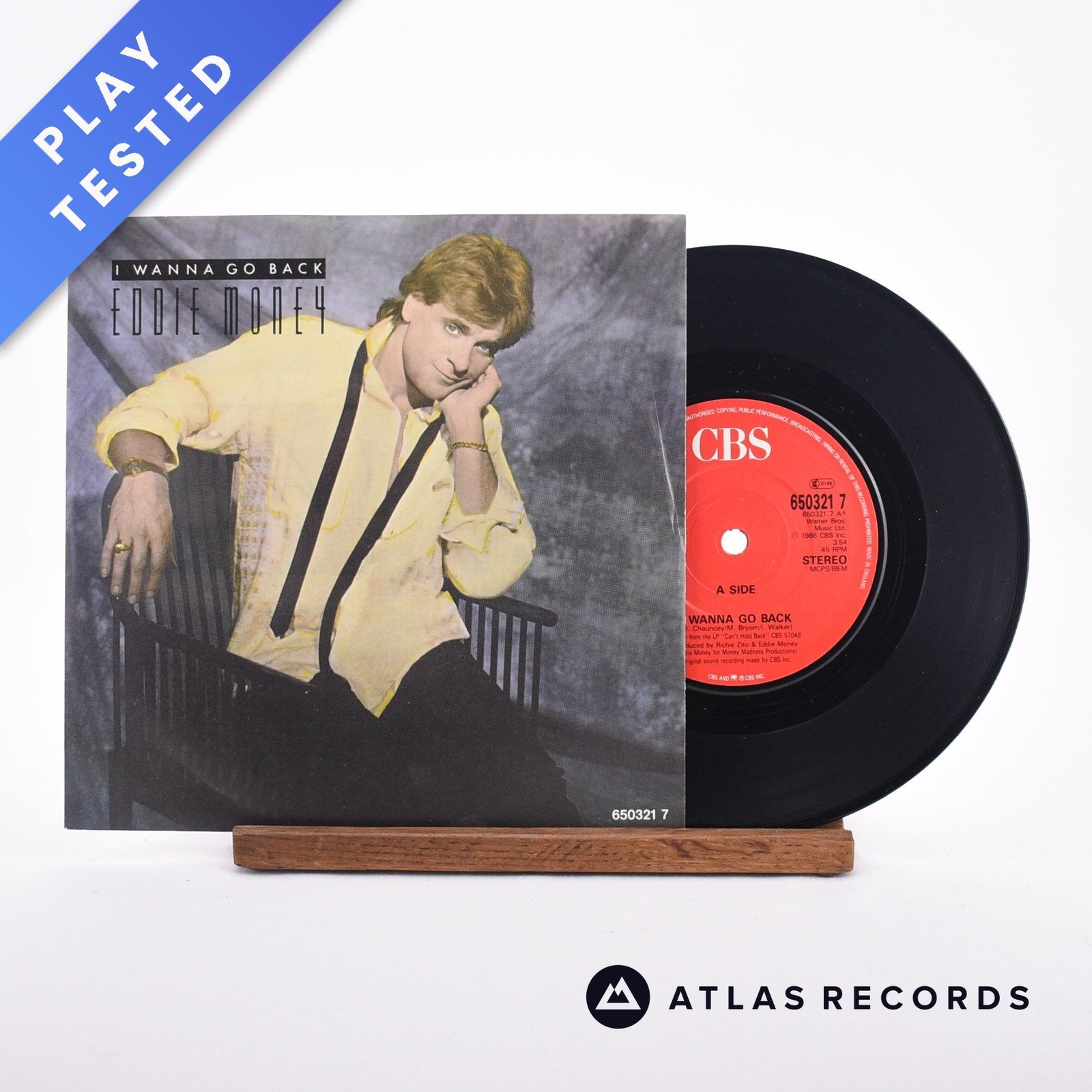 Eddie Money - I Wanna Go Back - 7"" Vinyl Record - VG+/VG+