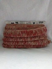 2" By 6 3/4 Yards Of Orange And Beige Trim For Sewing