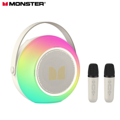 MONSTER M8 BT ALTAVOZ PORTÁTIL Karaoke mit 2 MICRÓFONOS Farbe Beige Von  FedEx