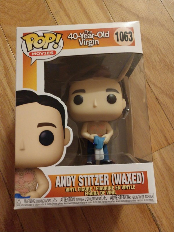 BRAND NEW! POP! MOVIES: THE 40-YEAR-OLD VIRGIN ANDY STITZER (WAXED) #1063!