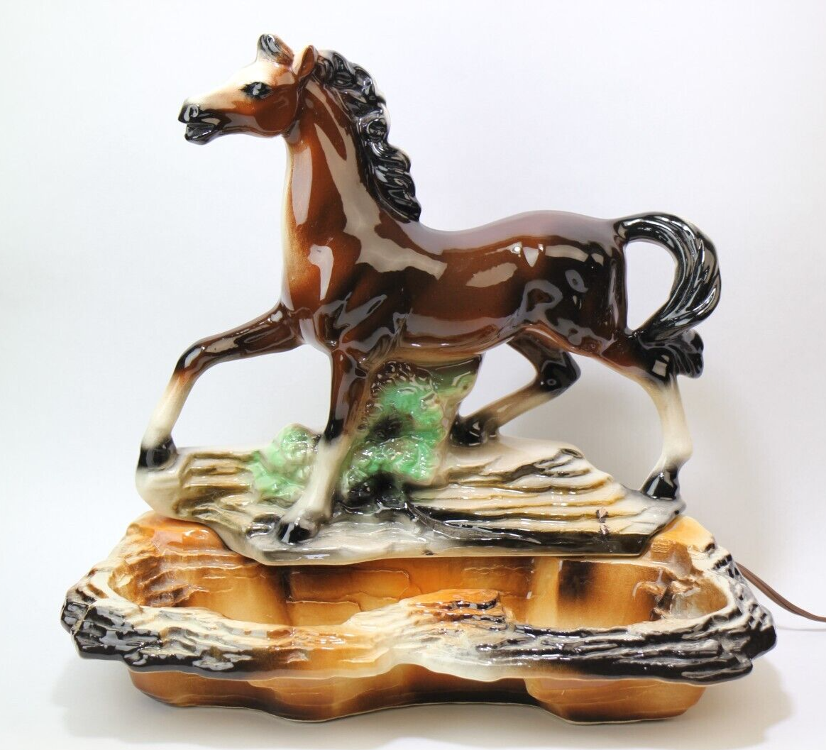 Vintage Lane & Co Horse TV lamp, 1950s , 14