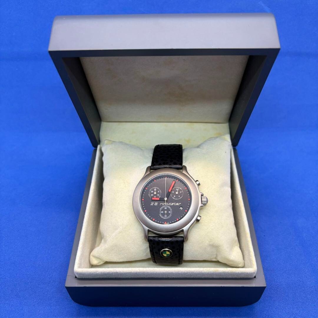BMW Z3 クロノグラフ 腕時計 ケース付き BMW Z3 Chronograph Watch 1997 with Case Vintage Needs