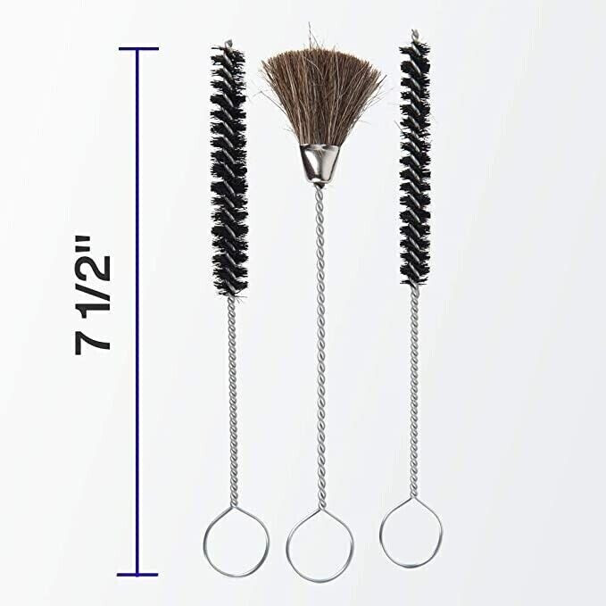 Tube Brush 3 x Pipe Cleaning Brushes Nylon Bottle Sink Plug Cleaner Set