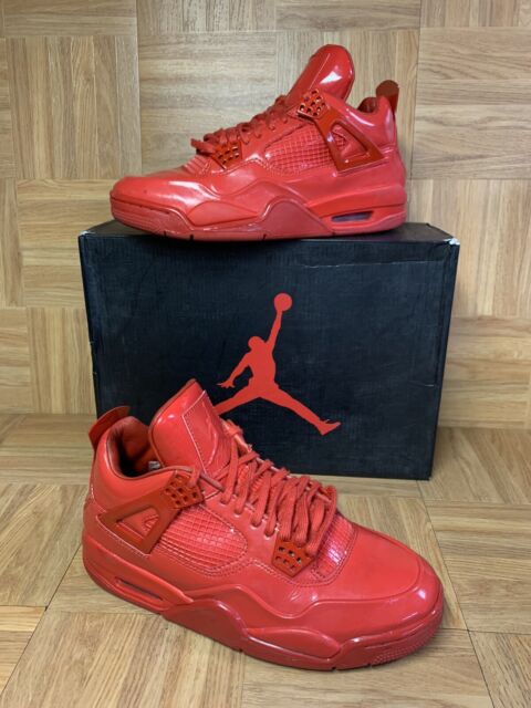 all red patent leather jordan 4