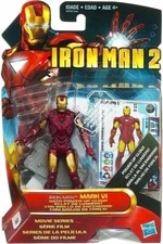 Iron Man 2 Movie Series Iron Man Mark VI With Power Up Glow Action Figure #8 NEW