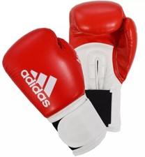 adidas Boxing Gloves Hybrid 100 Red Sparring Mens Adult 8oz 10oz 12oz 14oz 16oz