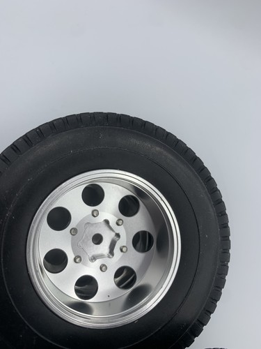 RC Trailer Tires 2PCS Wheels Wear Resistant Non Slip Climber Aluminum amiya 1/14 - Picture 14 of 17