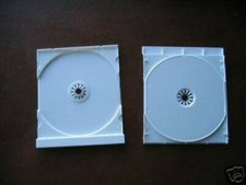 400 NEW TOP QUALITY SINGLE CD TRAYS W COMPACT DISC AUDIO - WHITE - LZ01PK