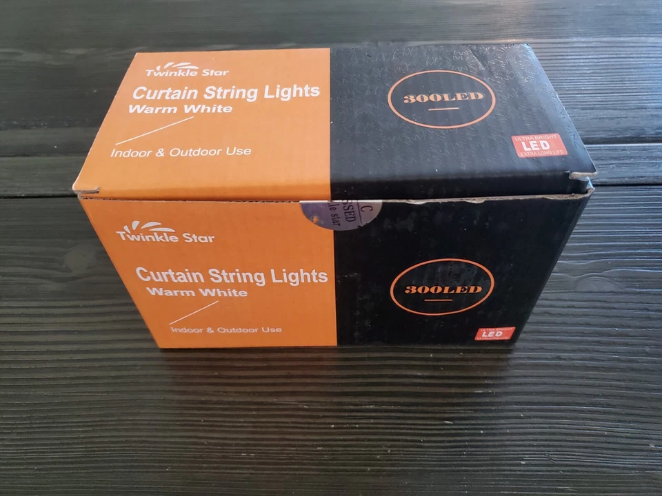 Twinkle Star 300 LED Window Curtain String Light Wedding Party Home Garden Bedro - Image 2 of 4